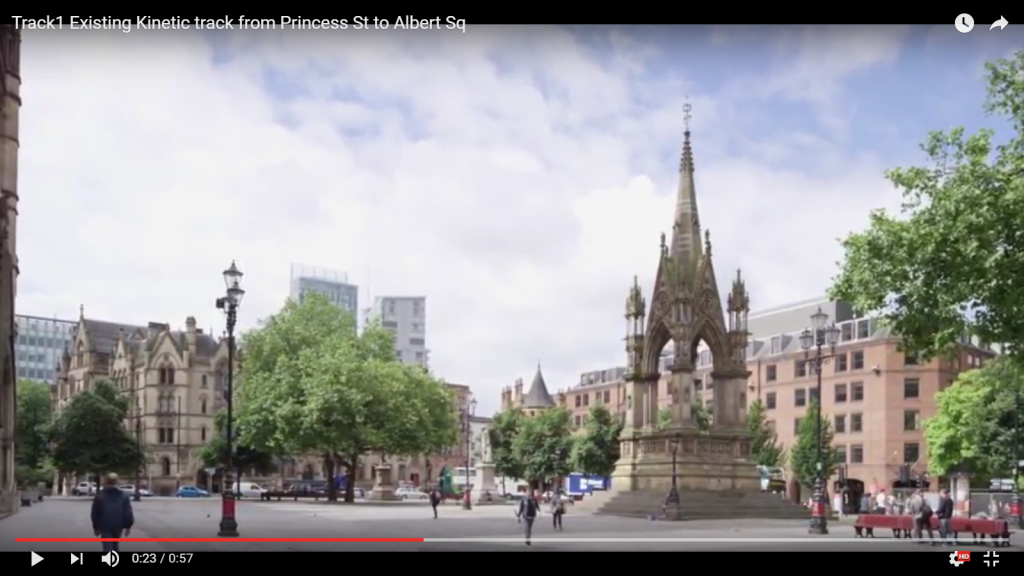 The existing view from Albert Square.