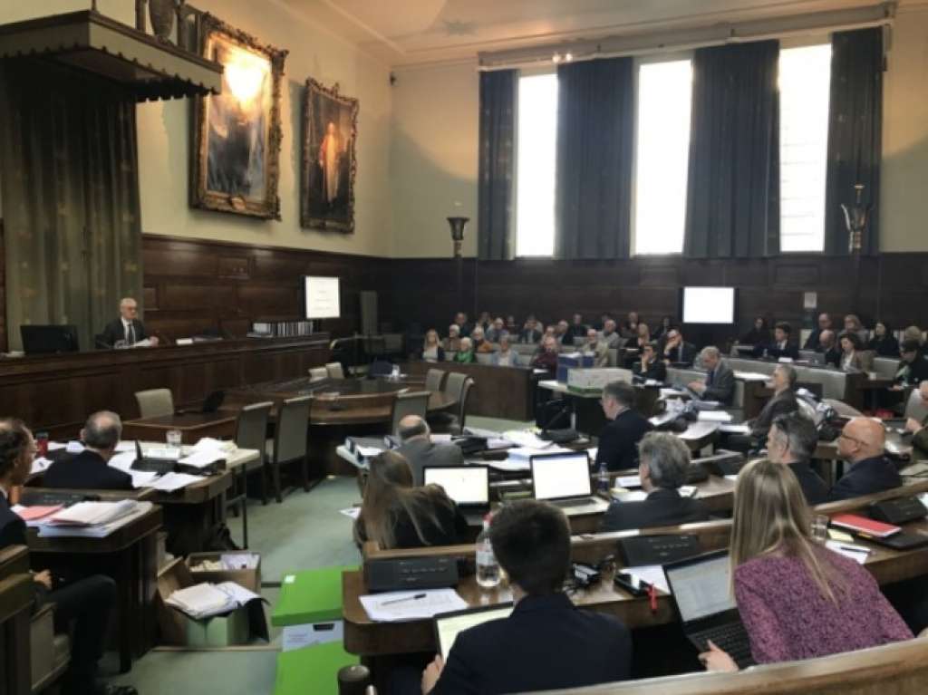 A full house at the opening day of the Anglia Square public inquiry (Credit: Dan Grimmer)