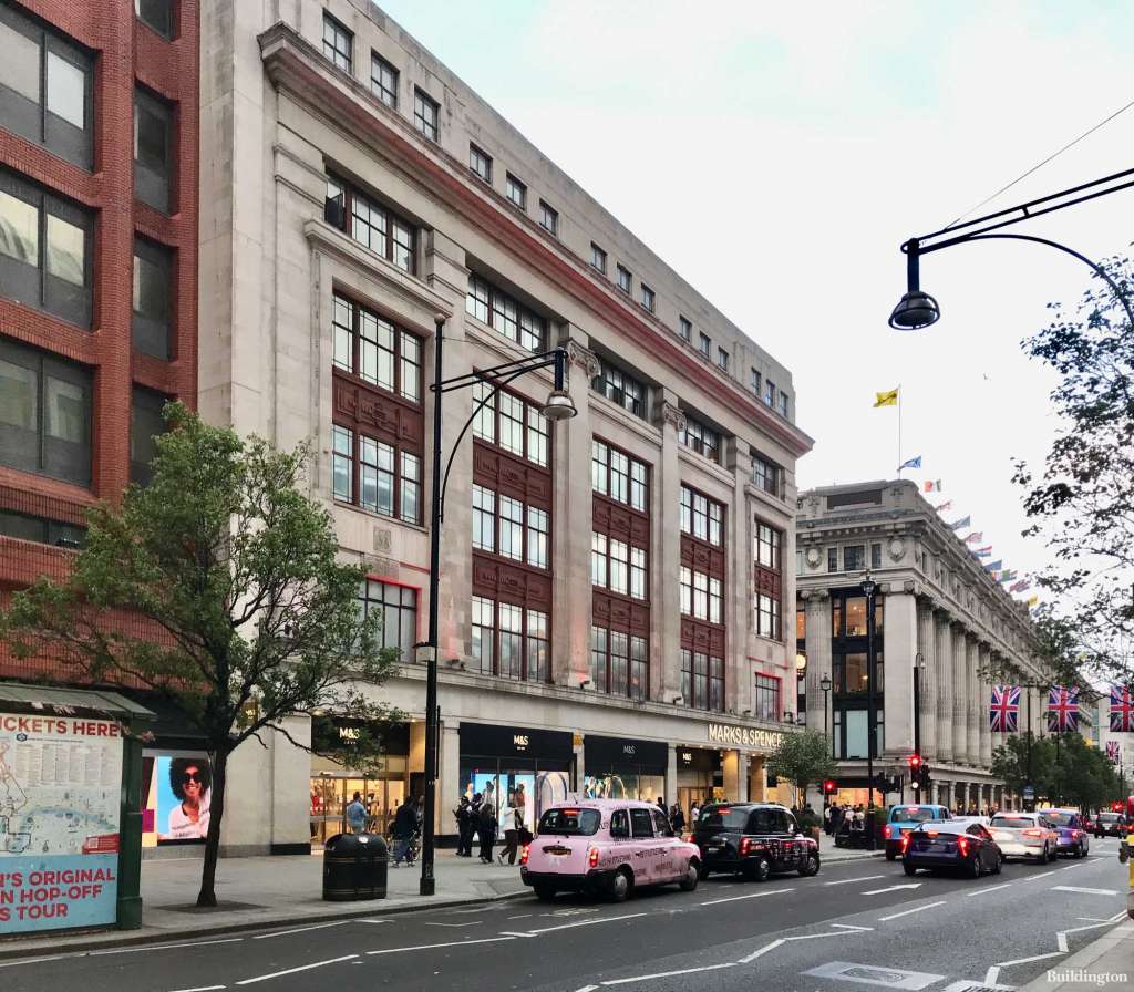 The M&S building on Oxford Street [Credit: Buildington]