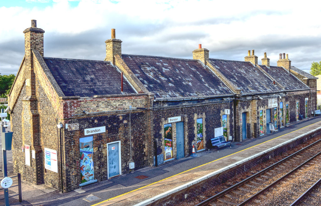 Brandon Station, as seen from the southern platform in July 2020 (M Leeder)