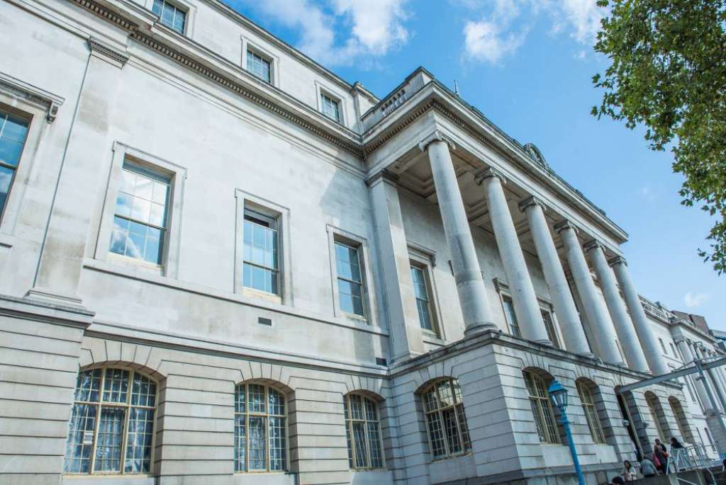 The Portland stone facade of grade I listed Custom House (Credit: Moody Image)